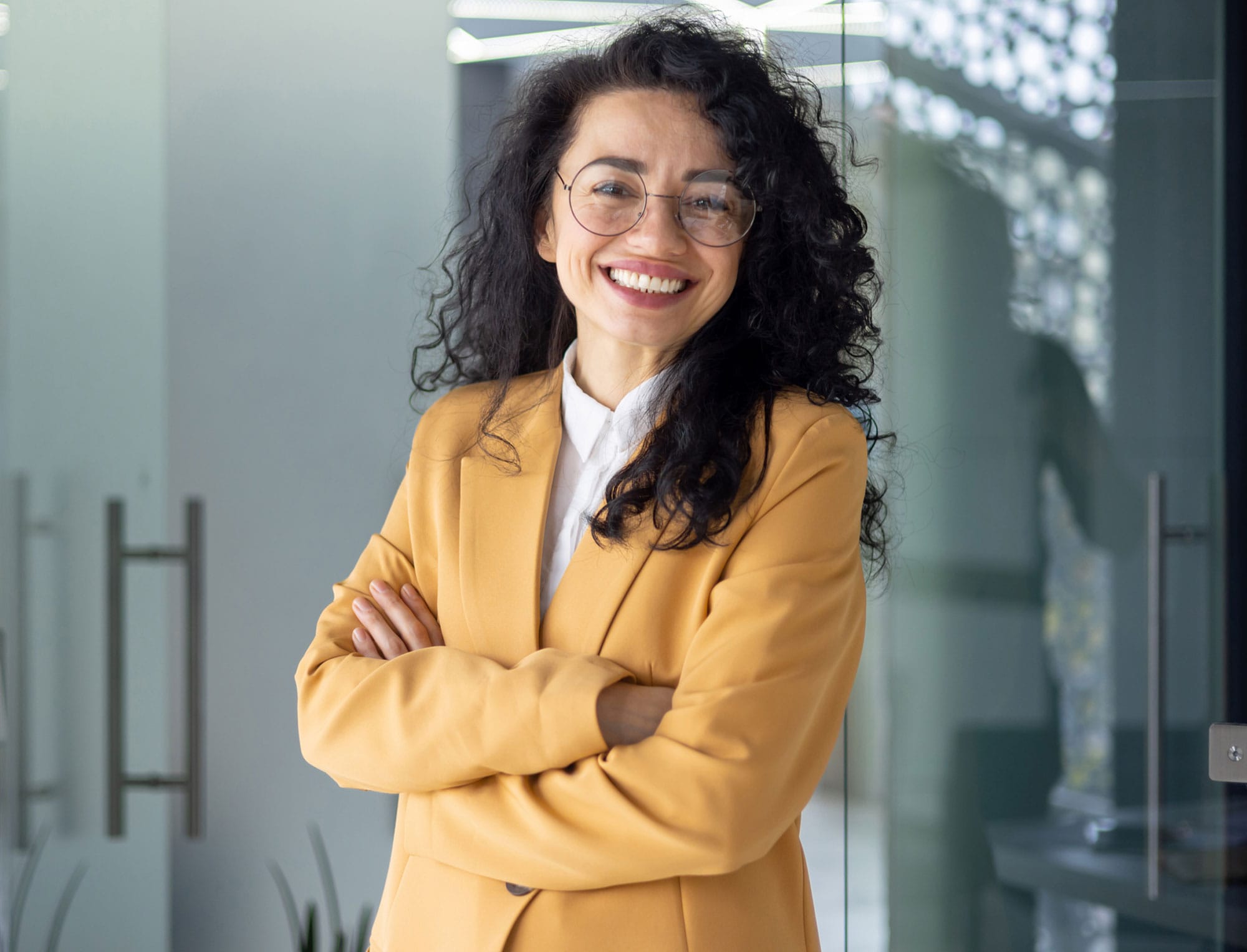 a person standing in front of a building